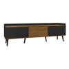 Modern TV Unit TV Stand Cabinet with Storage Media Units for Living Room Black