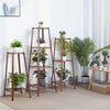77/97/117cm Tall Bamboo Plant Stand Pot Holder Shelf Corner Side Table