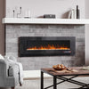LED Fireplace Media Wall Fire Wall Mounted / Standing Electric Heater 40-100in
