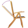 Folding Garden Chairs 6 pcs Solid Wood Acacia and Z7J0