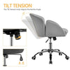 Home Office Velvet Desk Chair,Swivel Makeup Vanity Chair with Armrests for Women