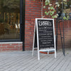 100cm Wood A-Frame Blackboard Chalkboard Cafe Bar Pub Promotion Menu Sign Board