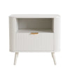 Dusk Hattie Warm White 1 Drawer Nightstand RRP £599