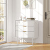 White Chest of Drawers 3 Drawers Bedroom Furniture Bedside Table Wardrobe Desk