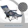2 in 1 Folding Camping Chair Portable Garden Fishing Chair w/ Cup Holder Armrest