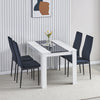 Modern 110/75cm Wooden Dining Table for Dining Room Kitchen for 2-6 People