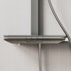 Square Thermostatic Shower Mixer Gunmetal Grey Electronic Disaplay Piano Keys