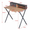 Computer Desk with Storages Gaming Workstation Home Office Laptop Writing Table