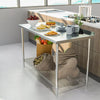 2/3/4/5/6 FT Stainless Steel Table Commercial Catering Work Prep Kitchen Bench