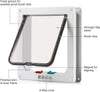 Lockable Pet Door 4Way Locking Small Medium Large Dog Cat Flap White/Brown Frame