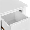 Slim Bedside Tables Set of 2PCs, White Tall Nightstands with Drawer & Shelf Home