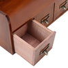 Vintage Wooden Trinket Box Chest of 9 Drawers Desk Organizer Storage Cabinet