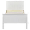 Solid Wooden Bed Frame 3ft 4ft6 Single Double Size Bed Frame Pine Wood in White
