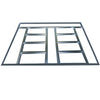 12x10 ft Large Metal Garden Shed Outdoor Tool Storage House+Free Foundation Door