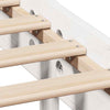 Bed Frame with Headboard White 180x200 King Solid Wood Pine Z5K1
