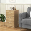 Bedroom Space-saving Night Chest of Drawers-Natural