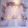 236cm Elegant White Wedding Arch Stand Metal Ceremony Bridal Party Archway Frame