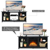 TV Stand for TVs up to 65 Inches Wooden Modern TV Console Table W/6 Open Storage