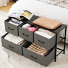 Fabric Chest of Drawers 5 Drawer Dresser Bedroom Bedside Storage Organizer Unit