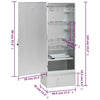 BBQ Oven Smoker with Table Galvanised Steel O4G5