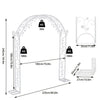 Metal Wedding Garden Arch Backdrop Stand Flower Plant Climbing Trellis