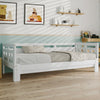 3FT Daybed Cabin Bed, Single Sofa Guest Bed, Pull out Trundle Wooden Bed