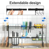 Adjustable Dish Drainer Over Sink Dish Drying Rack Kitchen Cutlery Holder