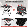 Portable Folding Work Bench Sawhorse Adjustable Wood Processing Worktable 150KG