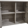 Grey Oak Bathroom Range Set Under Sink Mirror Cabinet Furniture Storage Cupboard