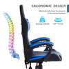PU Highback Desk Chair E-sports PC Racing Gaming Computer Headrest Home Office