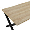 Dusk Clover Light Wood & Black 4-6 Seater Dining Table RRP £299