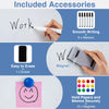 Double-Sided Magnetic Whiteboard 180 x 90 CM on Wheels-Black