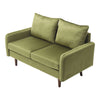 Mustard Green Velvet 2 Seater Sofa for Living Room Bedroom Lounge Couch Loveseat