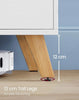 VASAGLE White TV Unit, 140 cm Long with 2 Doors, Adjustable Shelf, for TVs