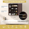 Bathroom Multipurpose Medicine Cabinet-Brown