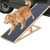 Portable Freestanding Dog Adjustable Heights Non-Slip Puppy Ramp Carpet Stair UK