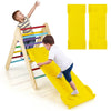 Wooden Climbing Ladder Indoor Kids Triangle Climber w/Ramp for Kindergarten Home