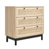 Chest of 3 Drawers Dresser for Bedroom Living Room Storage Cabinet Cupboard Wood