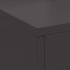 Fire Pit with Chimney Black 60x40x96 cm Steel
