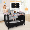 4 in 1 Baby Crib Bassinet Bed Infant Changing Table Portable Nursery Play Center