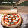 Pizza Oven Outdoor – For Tabletop with Stone Included – Stainless Steel, Pellet