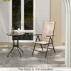 Patio Folding Dining Chairs Adjustable Outdoor Reclining Chairs w/Armrests