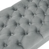 Tufted Upholstered Chesterfield Bench Ottoman Stool Chaise Lounge Window Seat