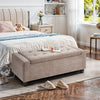 Linen Storage Ottoman Chest Box Pouffe Bench Bedroom Bed End Window Seat Stool