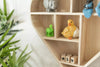Wooden Heart Shaped Floating Wall Shelf Natural Hanging Display Unit Storage