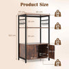 3-Tier Kitchen Bakers Rack Microwave Stand w/Cabinet