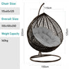 Hanging Egg Chair Rattan Outdoor Indoor Patio Garden Swing Chairs With Cushion