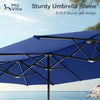 Large Parasols Outdoor Umbrella Patio Umbrella Double-Sided Market Umbrella 13ft