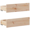 Bed Frame without with Headboard 140x190 Solid Wood Pine G7L6