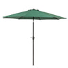 2.7M Round Garden Parasol Sun Shade Patio Hanging Umbrella with Crank Tilt Base